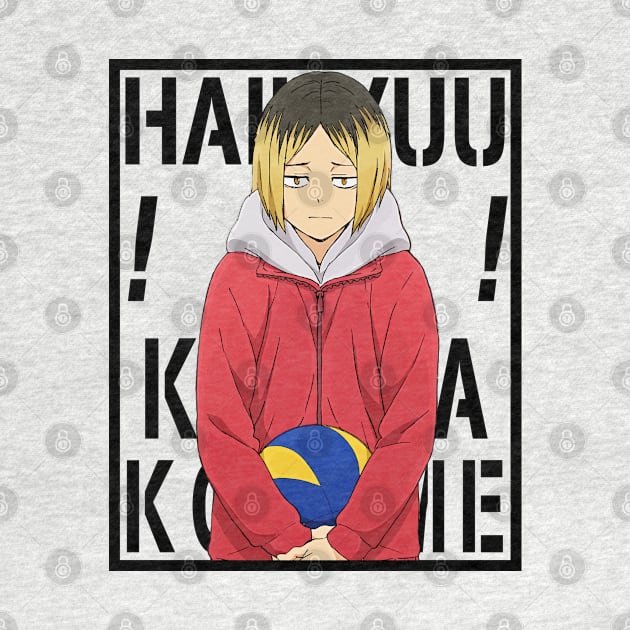 Haikyuu!!: Kenma Kozume - Background Text(Black) by InalZ